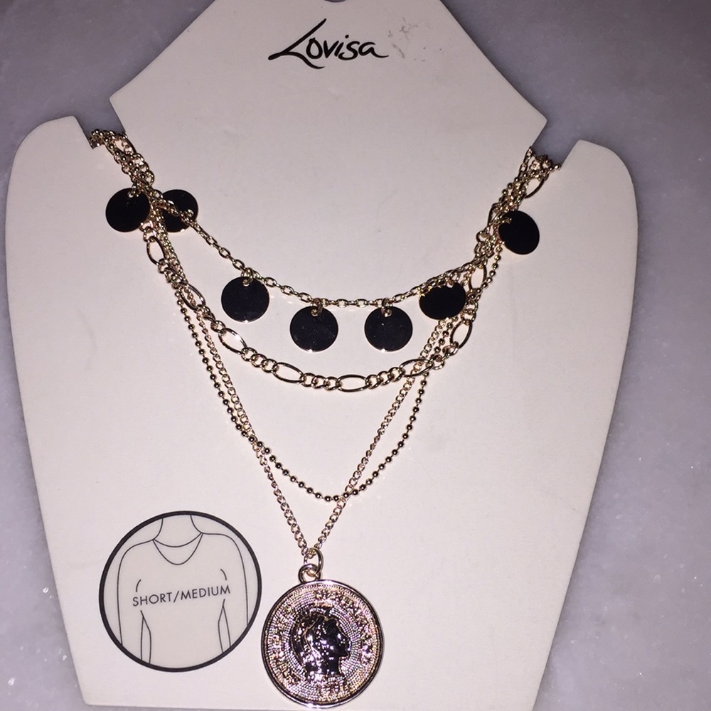 ⭐️ Dainty layered necklace super cute!